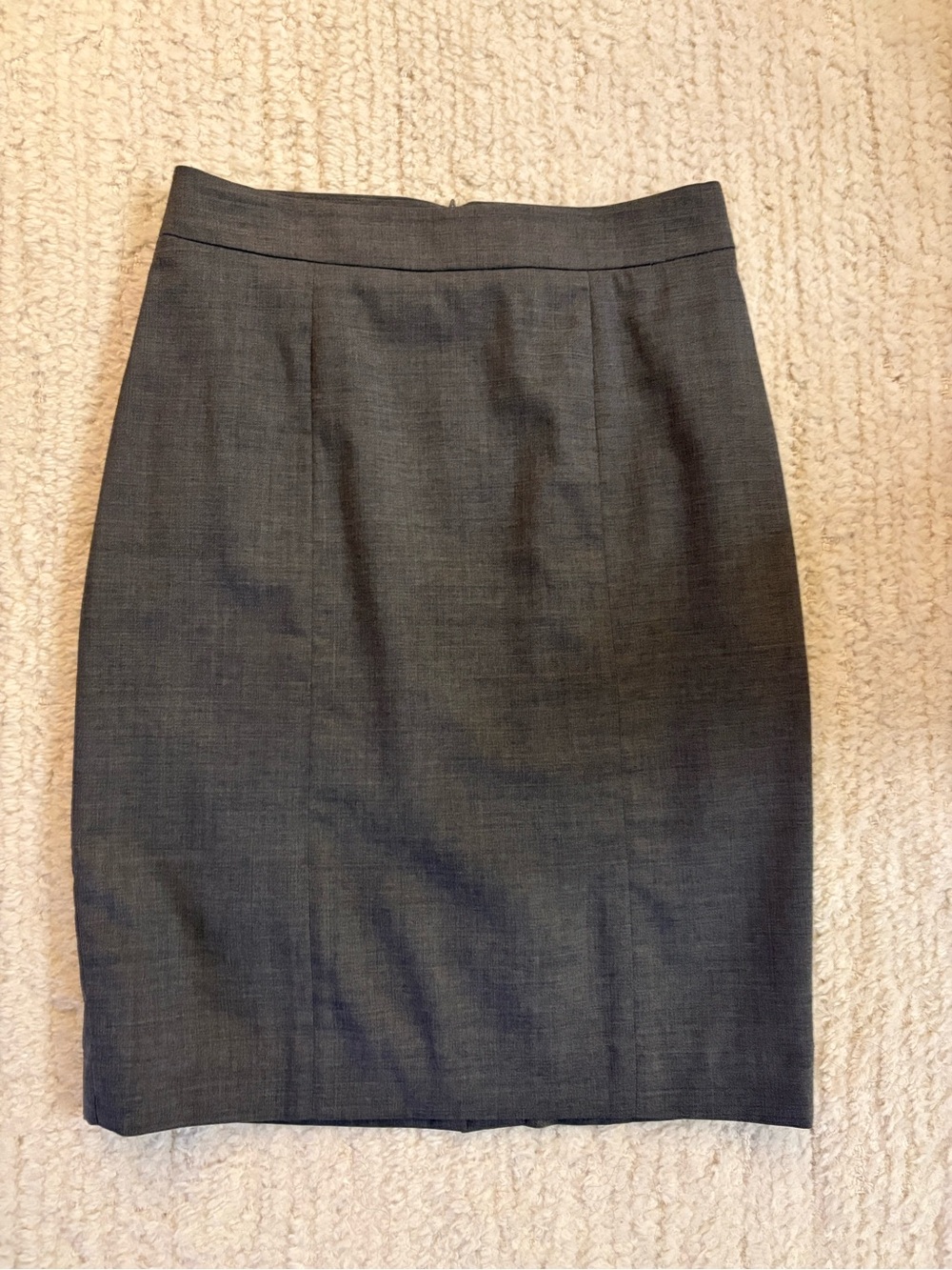 Club Monaco Tropical Italian Wool all season charcoal grey pencil skirt size 00